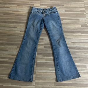 Vintage 90’s Angel ultra low rise glare jeans in size 3